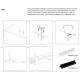 Accesorii iluminat - Accesoriu, Kit negru pentru suspendarea sinelor trifazate Trinity