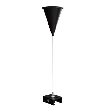 Accesorii iluminat - Accesoriu, Kit negru pentru suspendarea sinelor trifazate Trinity