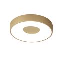Plafoniera LED Smart dimabila cu telecomanda COIN 38cm aurie