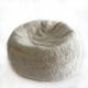 Blanuri naturale - Fotoliu puf din blana de oaie Short Wool Curly Bean Bag Large