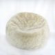 Blanuri naturale - Fotoliu puf din blana de oaie Short Wool Curly Bean Bag Large