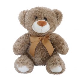 Blanuri naturale - Ursulet din blana de oaie Short Wool Curly Teddy Bear 30cm