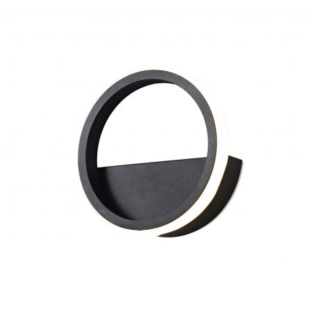 Aplice, corpuri de iluminat pentru pereti - Aplica LED design modern minimalist KITESURF small neagra