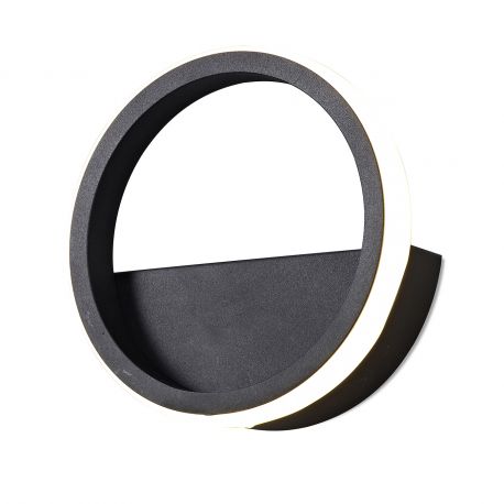 Aplice, corpuri de iluminat pentru pereti - Aplica LED design modern minimalist KITESURF neagra