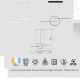 Pendule, Lustre suspendate - Lustra LED design modern minimalist KITESURF 50W alba