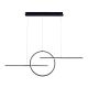 Lustra LED design modern minimalist KITESURF 50W neagra