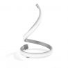Veioza LED design modern minimalist NUR argintie crom