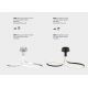 Lustre aplicate - Lustra LED dimabila design modern NUR argintiu crom