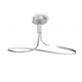Lustra LED aplicata design modern NUR argintiu crom