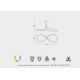 Lustre aplicate - Lustra LED aplicata design modern NUR argintiu crom