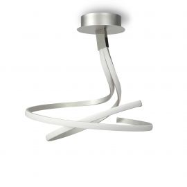 Lustre aplicate - Lustra LED dimabila design modern NUR argintiu crom