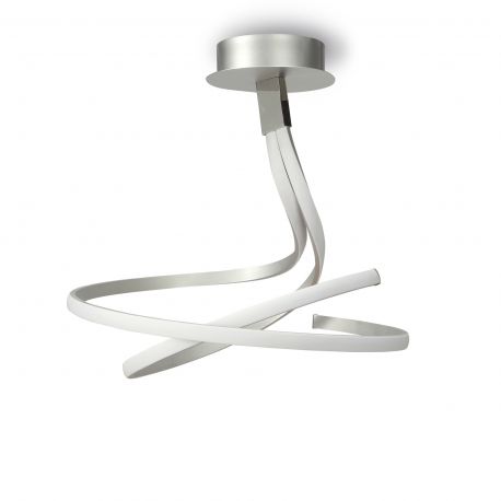 Lustre aplicate - Lustra LED dimabila design modern NUR argintiu crom