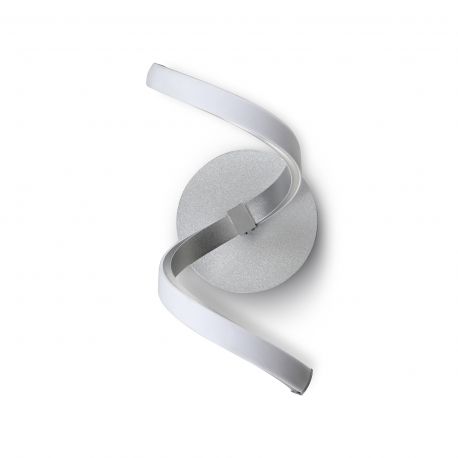 Aplice, corpuri de iluminat pentru pereti - Aplica LED dimabila design modern minimalist NUR argintie crom