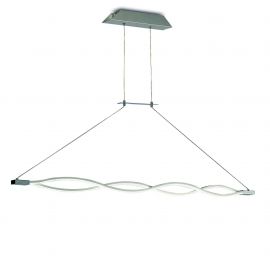Pendule, Lustre suspendate - Lustra LED suspendata design modern Sahara argintie crom
