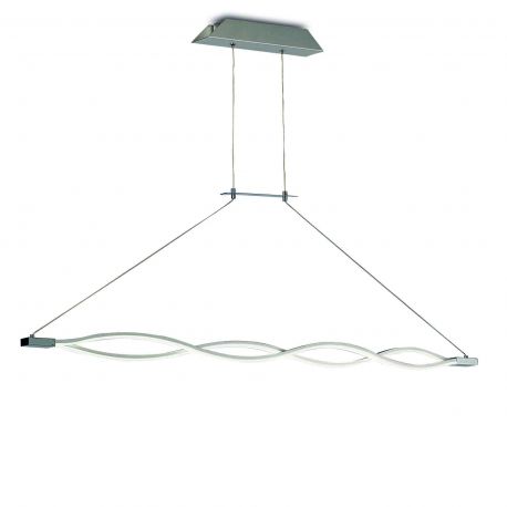 Pendule, Lustre suspendate - Lustra LED suspendata design modern Sahara argintie crom