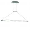 Lustra LED suspendata design modern Sahara argintie crom