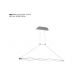Pendule, Lustre suspendate - Lustra LED suspendata design modern Sahara argintie crom