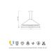 Pendule, Lustre suspendate - Lustra LED suspendata design modern Sahara argintie crom
