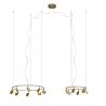 Lustra LED suspendata design modern SHELL 70W aurie