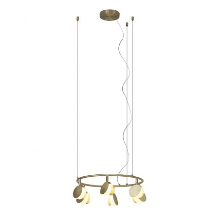 Pendule, Lustre suspendate - Lustra LED suspendata design modern SHELL 30W aurie