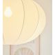 Pendule, Lustre suspendate - Lustra design elegant cu abajur textil Aeron 60