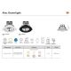 Iluminat pentru baie - Spot LED incastrabil pentru baie IP44 Alec Black 3000K, 3-Step MOODMAKER