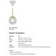 Pendule, Lustre suspendate - Lustra, Pendul design Art Deco Chisell 15 Brass