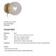 Aplice, corpuri de iluminat pentru pereti - Aplica de perete design Art Deco Chisell 25 Brass