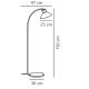 Lampadare - Lampadar, lampa de podea design modern Dial negru