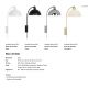 Aplice, corpuri de iluminat pentru pereti - Aplica de perete design minimalist scandinav Ellen 20 Brass