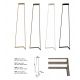 Lampadare - Lampadar/Lampa de podea LED design modern MINIMAL 40W Gold