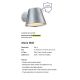 Aplice - Aplica pentru perete exterior cu protectie IP44 Aleria Galvanized