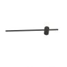 Aplica LED design liniar minimalist TOBAGO 12W neagra