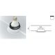 Plafoniere cu spoturi, Spoturi aplicate - Spot incastrabil design tehnic Share alb, auriu mat 10,2cm