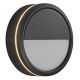 Iluminat inteligent - Aplica LED perete/ tavan exterior cu protectie IP54 Ava Smart Black