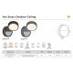 Iluminat inteligent - Aplica LED perete/ tavan exterior cu protectie IP54 Ava Smart Black
