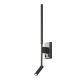 Aplica cu reader LED design liniar minimalist TORCH neagra