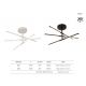 Lustre aplicate - Lustra LED aplicata design modern minimalist TORCH alba
