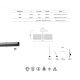 Lustre aplicate - Lustra LED aplicata design modern minimalist TORCH alba