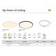Iluminat inteligent - Panou LED CCT ultra-subtire Oja Smart 42 White