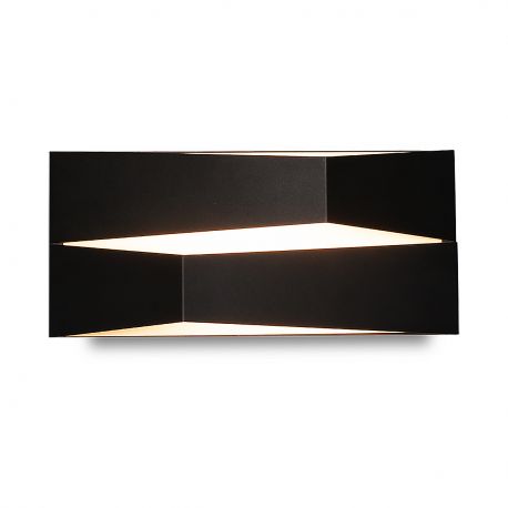 Aplice, corpuri de iluminat pentru pereti - Aplica LED de perete design modern FUJI 10W neagra