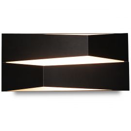 Aplice, corpuri de iluminat pentru pereti - Aplica LED de perete design modern FUJI 14W neagra