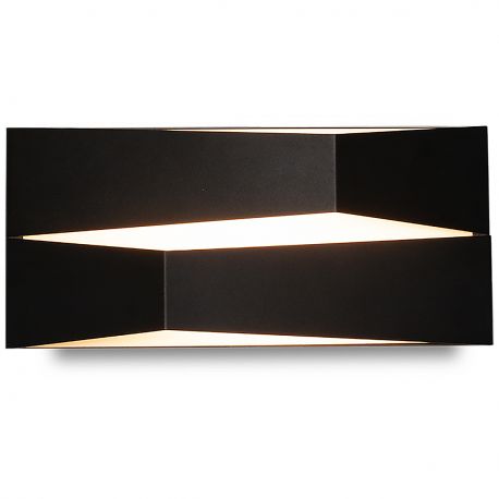 Aplice, corpuri de iluminat pentru pereti - Aplica LED de perete design modern FUJI 14W neagra