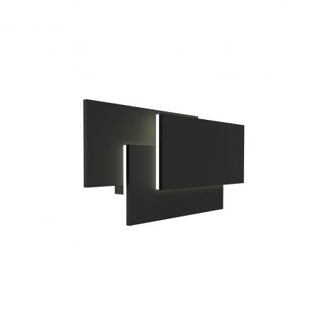 Aplice, corpuri de iluminat pentru pereti - Aplica LED de perete ambientala TAHITI XL 12W neagra