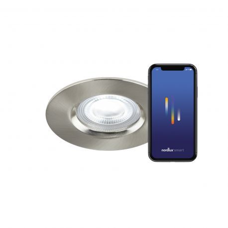 Iluminat inteligent - Spot incastrabil LED RGB CCT, IP65 Don Smart Color nickel