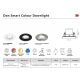Iluminat inteligent - Spot incastrabil LED RGB CCT, IP65 Don Smart Color nickel