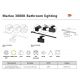 Iluminat pentru baie - Aplica de perete LED pentru baie IP44 Marlee alb 3000K