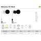 Iluminat pentru baie - Aplica LED cu priza, protectie IP44, pentru baie Malaika 49 alb