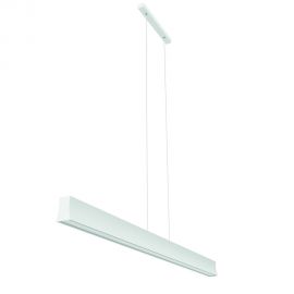 Pendule, Lustre suspendate - Lustra LED suspendata design liniar HANOK 38W 4000K alba