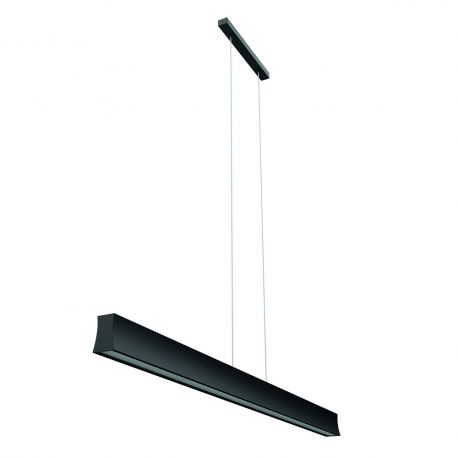 Pendule, Lustre suspendate - Lustra LED suspendata design liniar HANOK 38W 3000K neagra